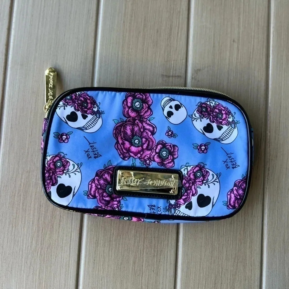 Betsey Johnson Skull Cosmetic Bag